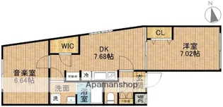 RASICLAS CAPITALー2【2階】の間取り