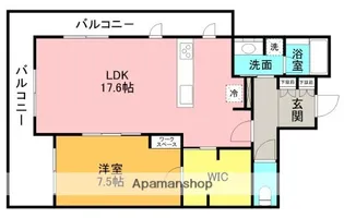 ソレアード泉【1階】の間取り