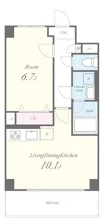 WHILE 椿【4階】の間取り