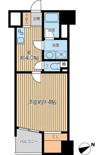 クリオ王子神谷弐番館【4階】の間取り