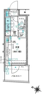 コムレジ赤羽 学生棟【5階】の間取り
