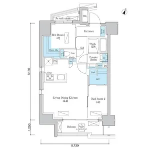 ORSUS板橋本町【10階】の間取り
