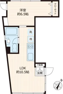 向丘・旬創館【204号室号室】の間取り