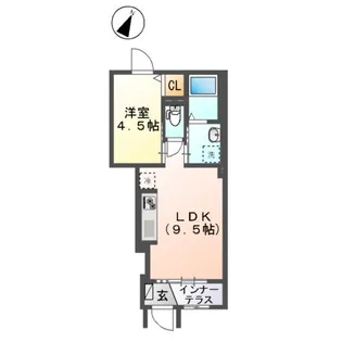 サンテラス【1階】の間取り