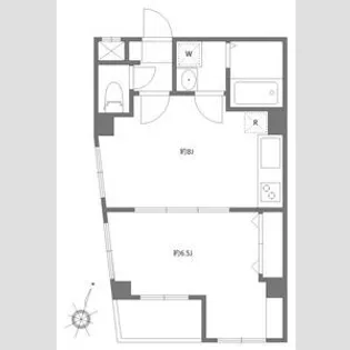 ルシェルクレール【4階】の間取り