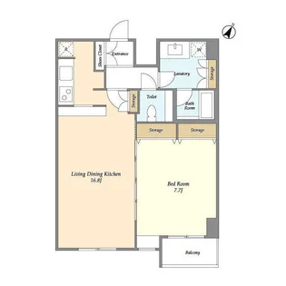 ナーベルお茶の水【1104号室】の間取り