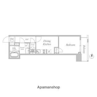 クオリタス東十条【4階】の間取り