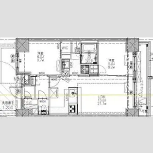 SーRESIDENCE王子NORD【11階】の間取り