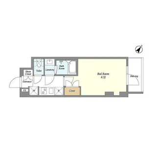 ラクラス赤羽【3階】の間取り