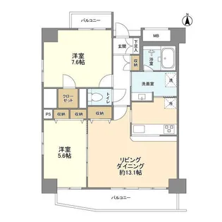 プライムアーバン西日暮里【8階】の間取り