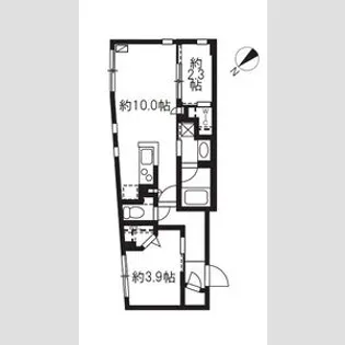 グローリオシェルト駒込【4階】の間取り
