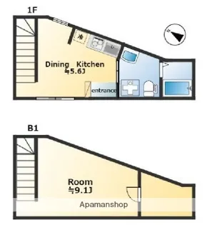 NORN AKABANE【1階】の間取り