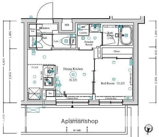 LUMEED赤羽NORTH【5階】の間取り