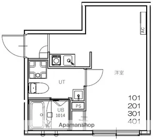 T.Y.H綾瀬【2階】の間取り