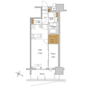 RJRプレシア東十条ガーデン【7階】の間取り