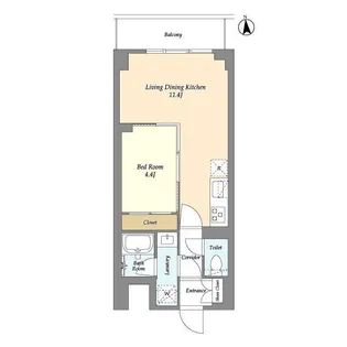 コンフォリア竹ノ塚イースト【3階】の間取り