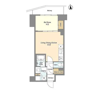 コンフォリア竹ノ塚イースト【4階】の間取り