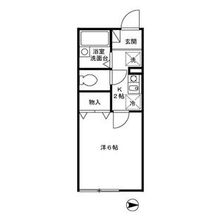 アムール 壱番館【1階】の間取り