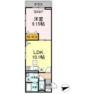 セジュール西台4【1階】の間取り
