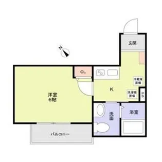 ウエストガーデン南花畑【2階】の間取り