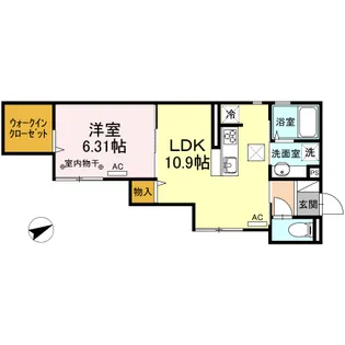 ヴィヴィアン【1階】の間取り