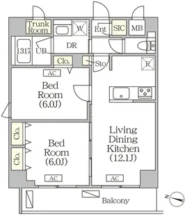 ORSUS志村坂上【4階】の間取り