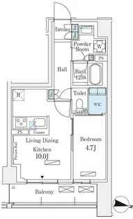 ロイヤルパークス赤羽サウス【1階】の間取り