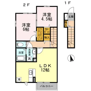ビエント【2階】の間取り