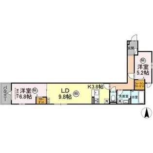 メゾンアーク西新井【2階】の間取り
