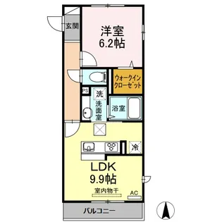 メゾンドアヴァンセ【1階】の間取り