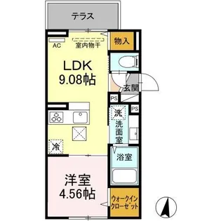 アナシエ徳丸【3階】の間取り