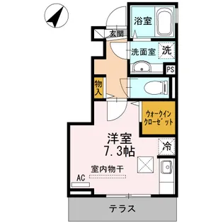 アストレア【1階】の間取り