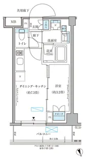 パークアクシス文京本郷【5階】の間取り