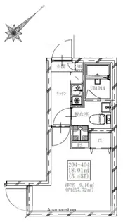 フラシア北赤羽【3階】の間取り