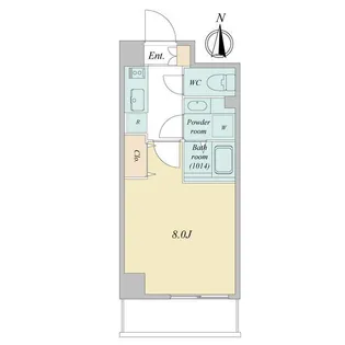 プライマル武蔵関【0302号室】の間取り