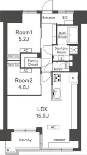 BELLEVIAGE AYASE【6階】の間取り