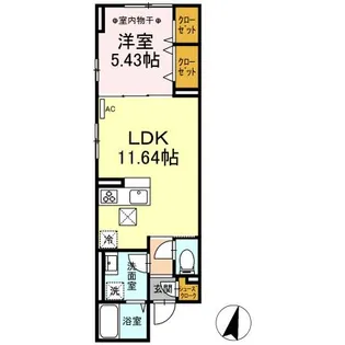 ルリアン綾瀬II【1階】の間取り
