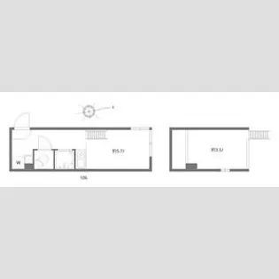 アネーロ北千住【1階】の間取り