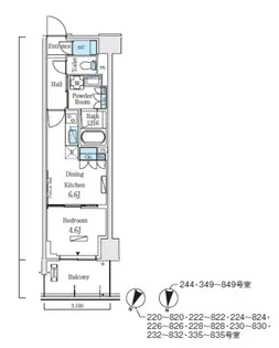 ロイヤルパークス赤羽ノース【4階】の間取り