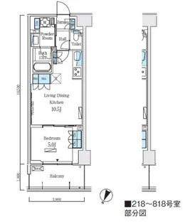 ロイヤルパークス赤羽ノース【5階】の間取り