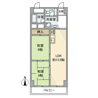 秀和志村城山レジデンス【3階】の間取り