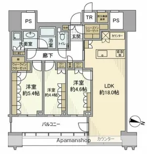 パークコート文京小石川ザタワー【25階】の間取り