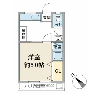 岡田荘【2階】の間取り