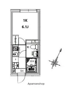 リュジアン北赤羽【1階】の間取り