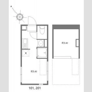 コラゾン【2階】の間取り