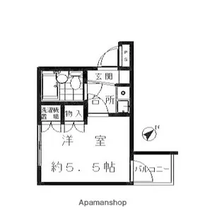 コバヤシハイツ【4階】の間取り