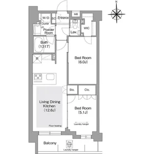 コンフォリア・リヴ文京護国寺【3階】の間取り