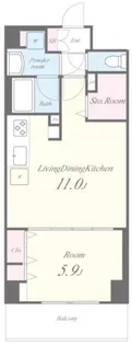 LUNAIRE六町【6階】の間取り