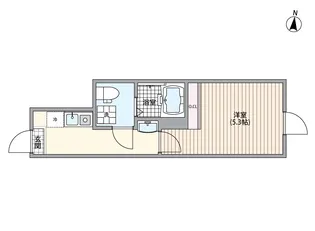 マーレ十条【1階】の間取り