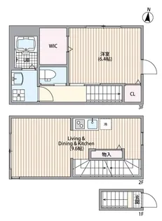 マーレ十条【2階】の間取り